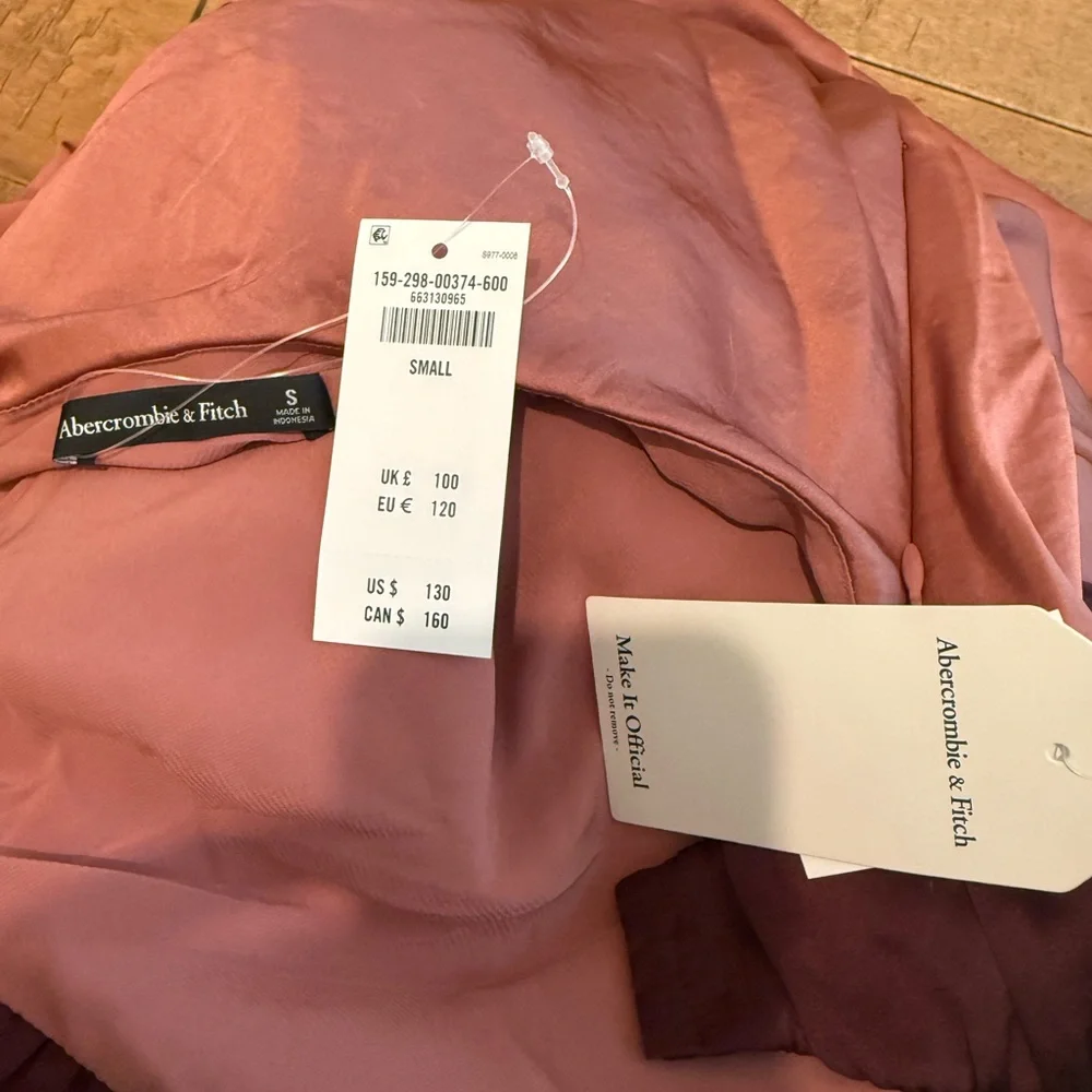 NWT Abercrombie Julia Slip Tie-Back Maxi Dress - Picture 3 of 3